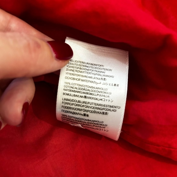 FARM RIO good vibes mini dress red 100% cotton size L - Picture 10 of 14